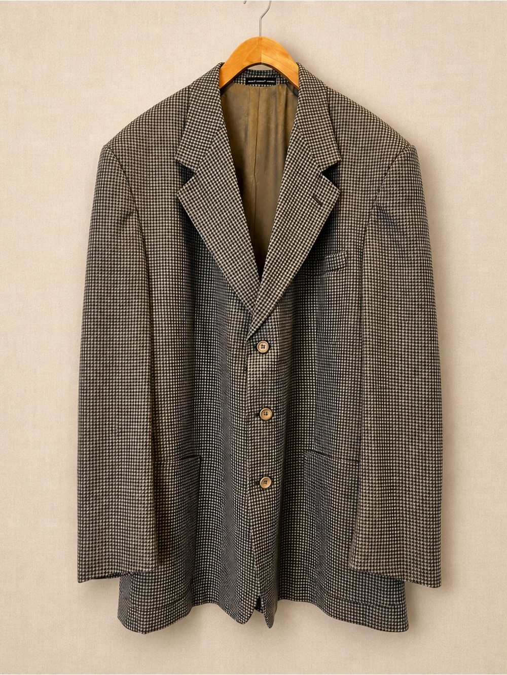 Vintage Oscar de la Renta Wool Blend Blazer 48L Oversized Made in Canada - Picture 2 of 14